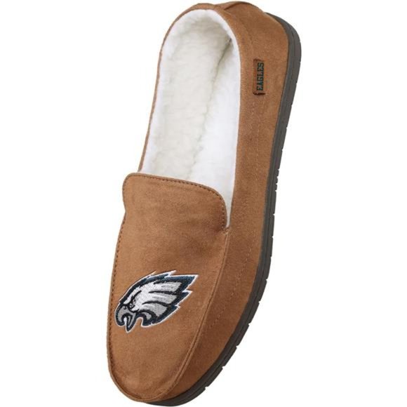 FOCO Philadelphia Eagles NFL Mens Exclusive Beige Moccasin - XL main image 5